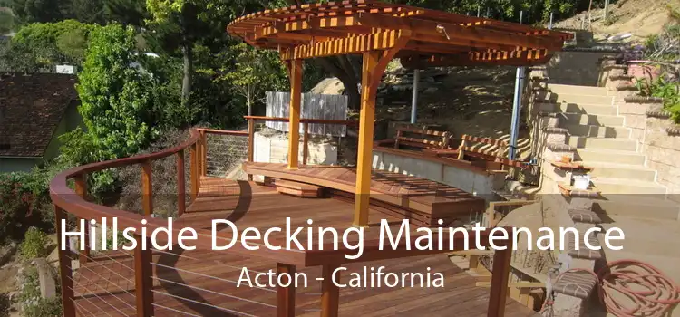 Hillside Decking Maintenance Acton - California