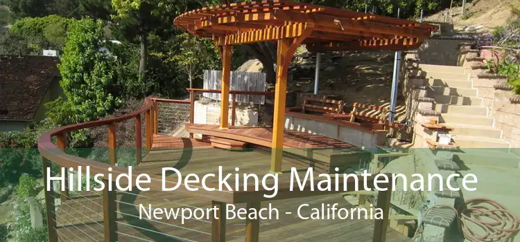 Hillside Decking Maintenance Newport Beach - California