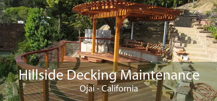 Hillside Decking Maintenance Ojai - California