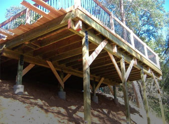 Hillside Decking Installation in Chatsworth, CA