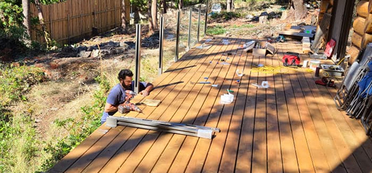 Hillside Wood Decking Contractors in Encino, CA