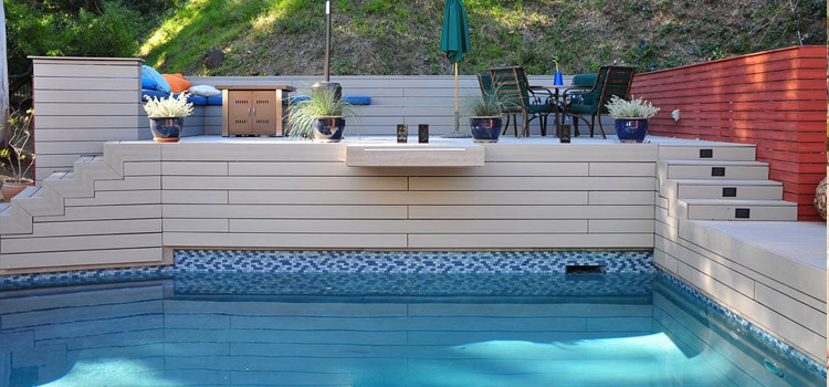 Hillside Pool Decking Maintenance in Norco, CA